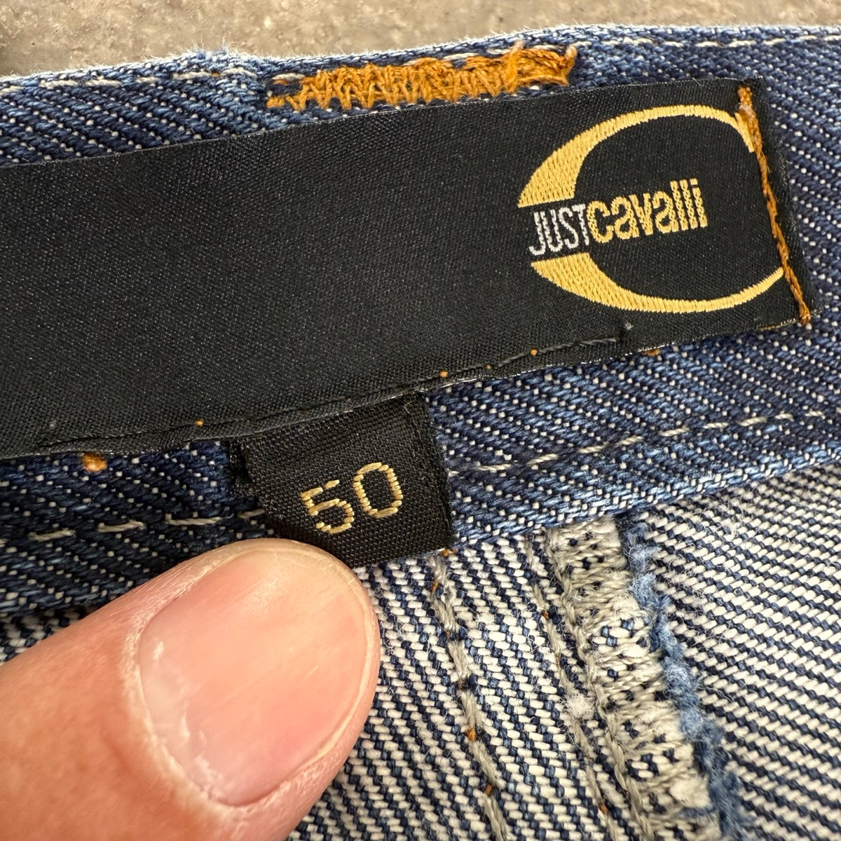 2003 archive Cavalli Jeans Cargo a Zampa | Taglia 50IT