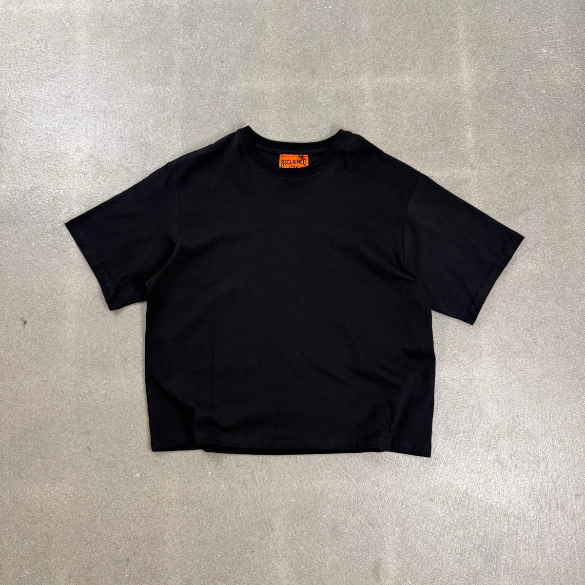 Reclaimed Icon Maglia Boxy 200gsm | Nera