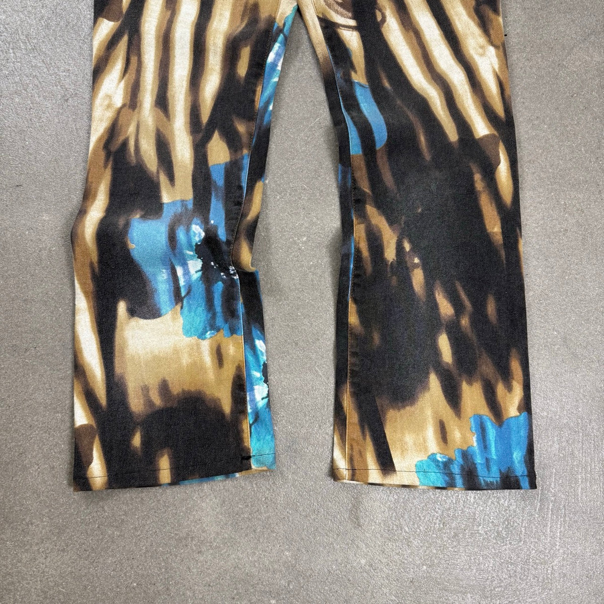 2000s archivio Cavalli Pantalone Stampa Animalier Tigre | Taglia W32