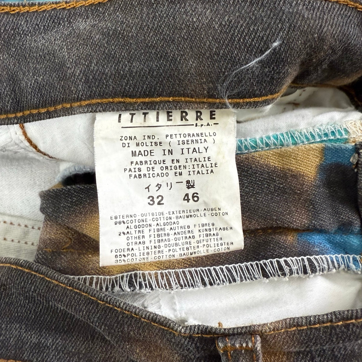 2000s archivio Cavalli Pantalone Stampa Animalier Tigre | Taglia W32