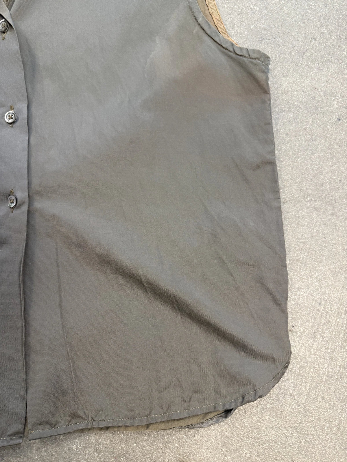 1996 C.P. Company Sleeveless Utility Shirt Top | Taglia 40 IT