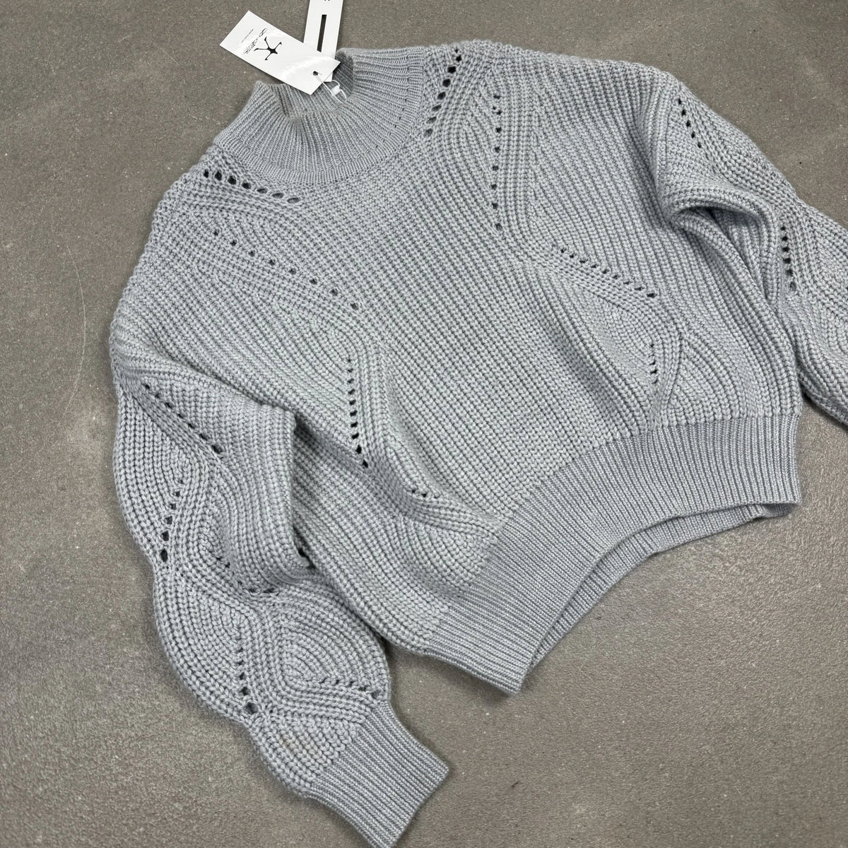 2015 Acne Studios Grey Merino Wool Boxy Oversized Chunky Knit Sweater |  Size M