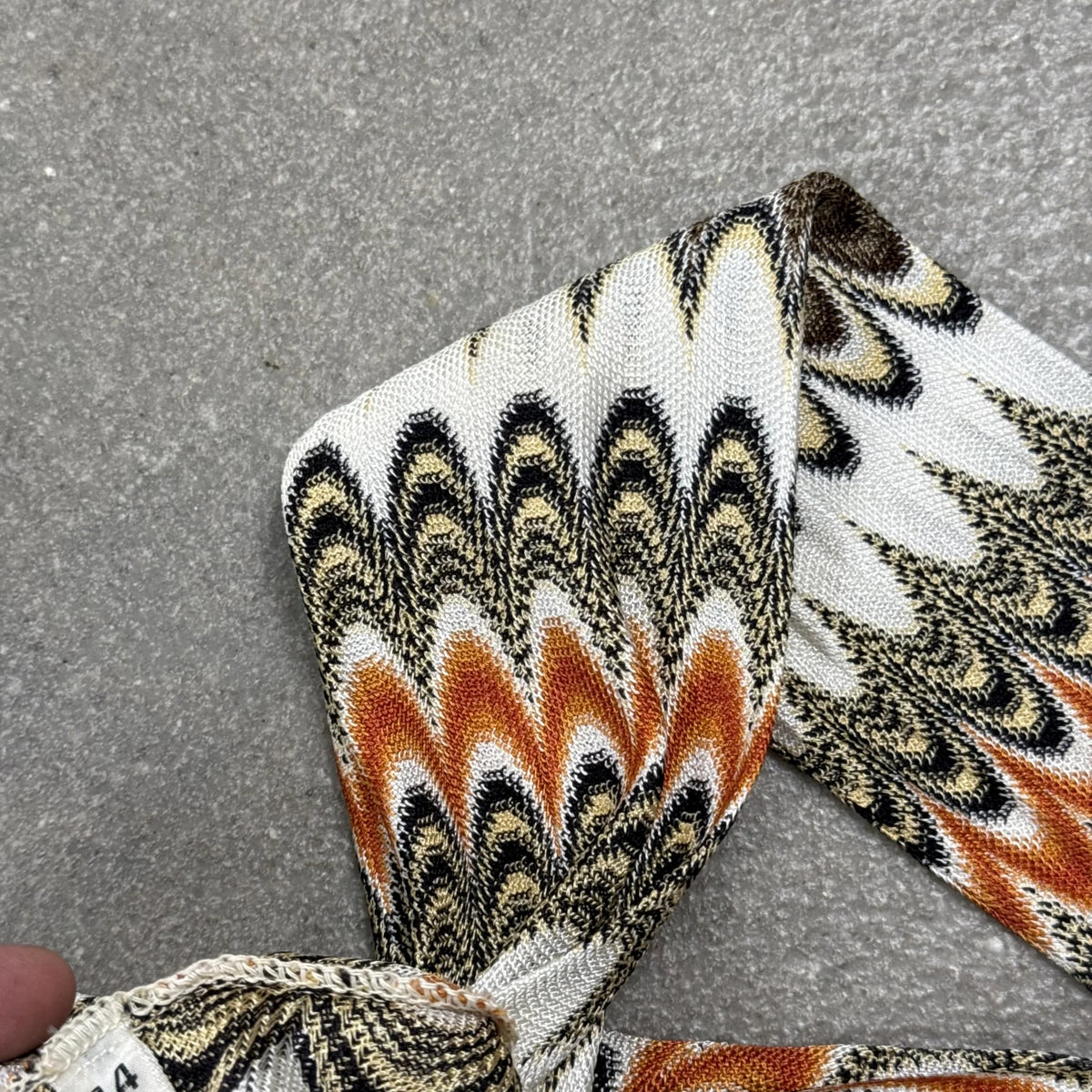 1990s Missoni Vintage Zigzag Shirt | Size 44IT slim