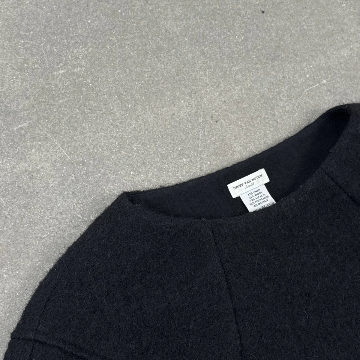 Dries Van Noten Vintage Wool Alpaca Mohair Top