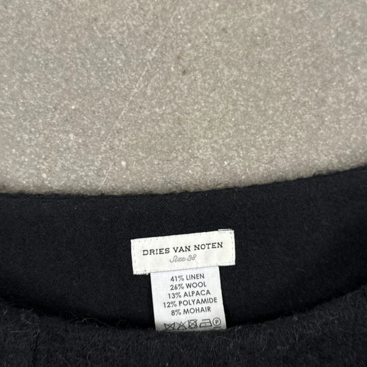 Dries Van Noten Vintage Wool Alpaca Mohair Top