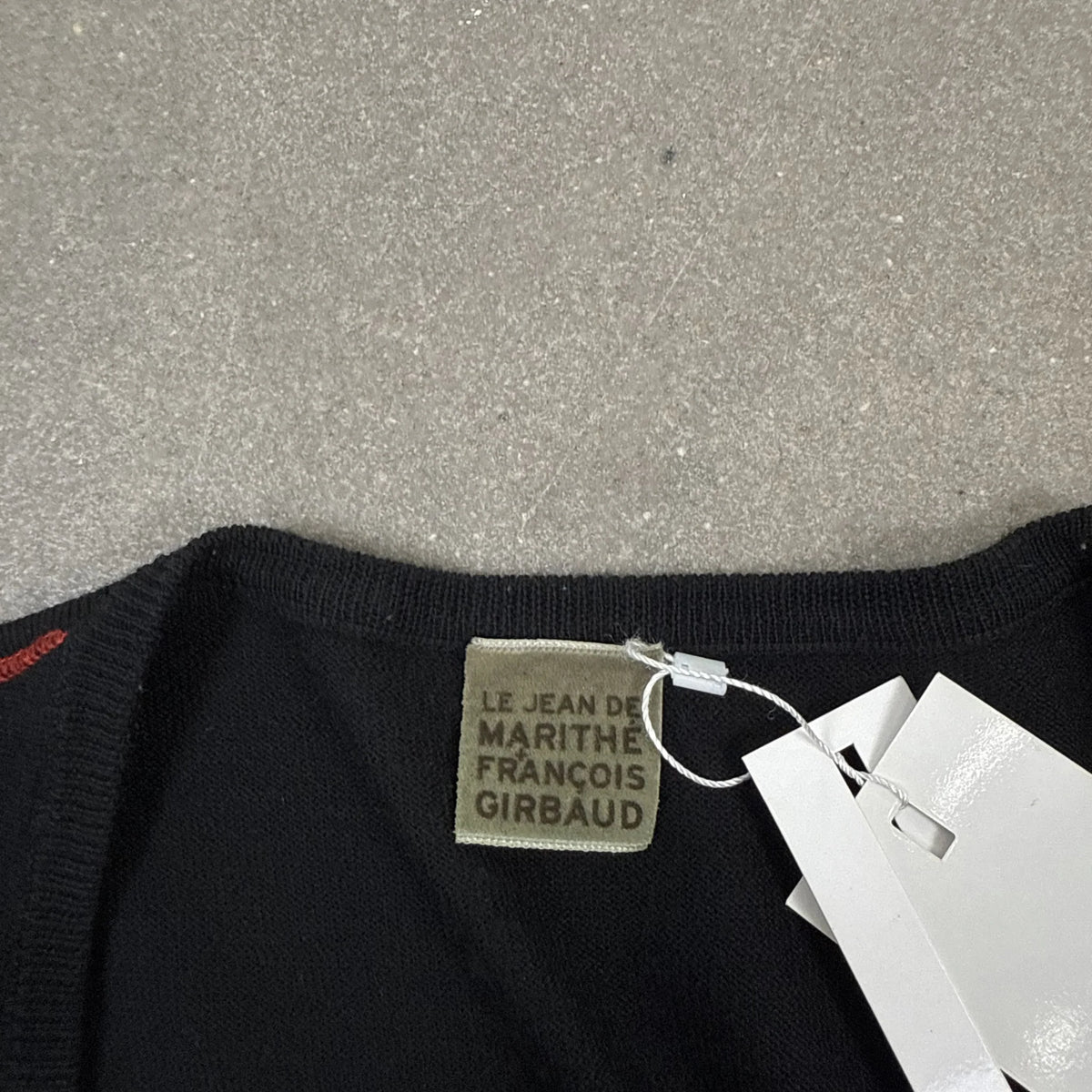 Le Jean de Marithé François Girbaud Vintage 2000s Graphic Knit Sweater