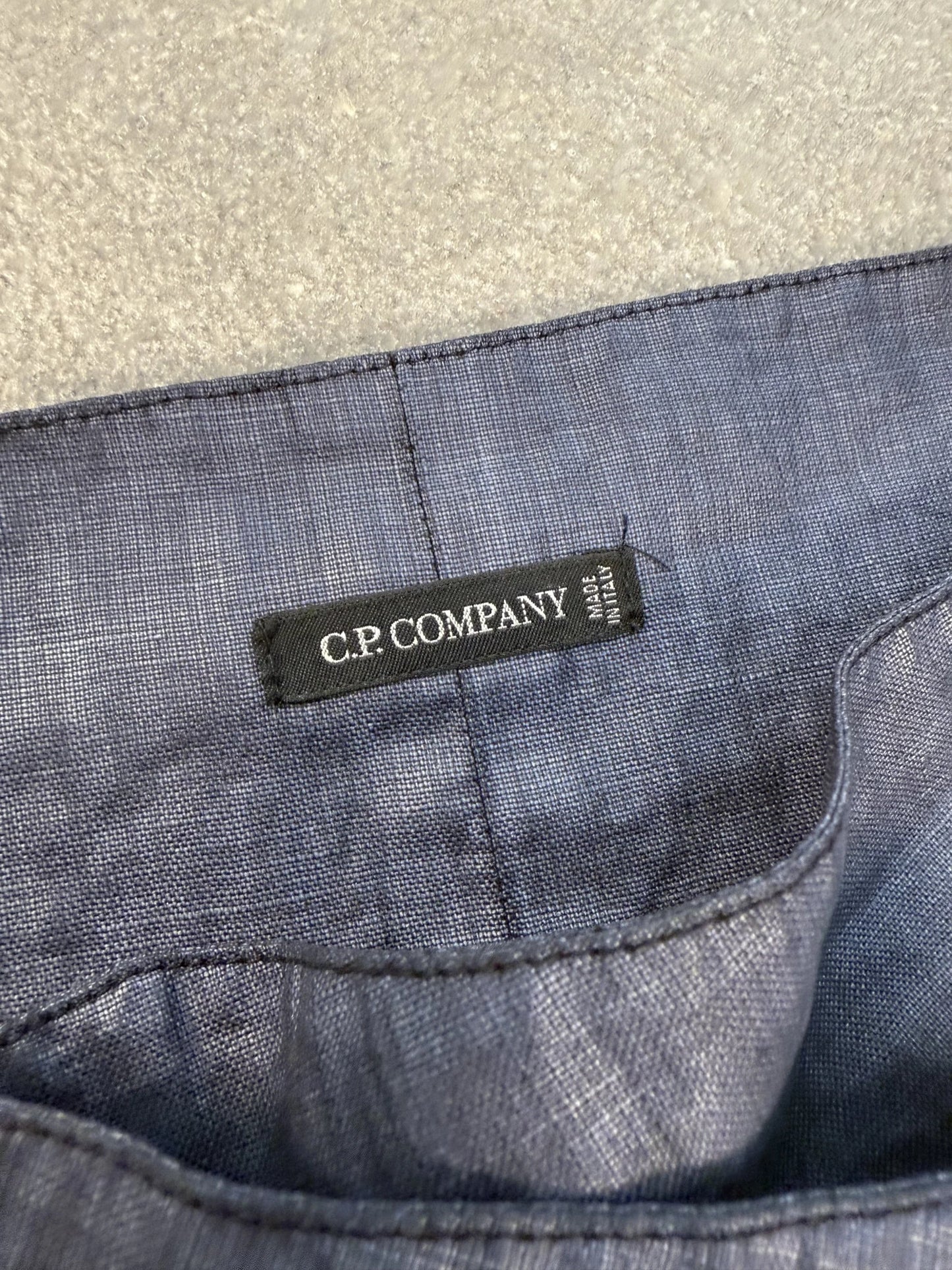 Gonna Lunga C.P. Company archive S/S 2003 Lino Spalmato in Nylon Blu Notte ART. 3820CB42 | Taglia 42