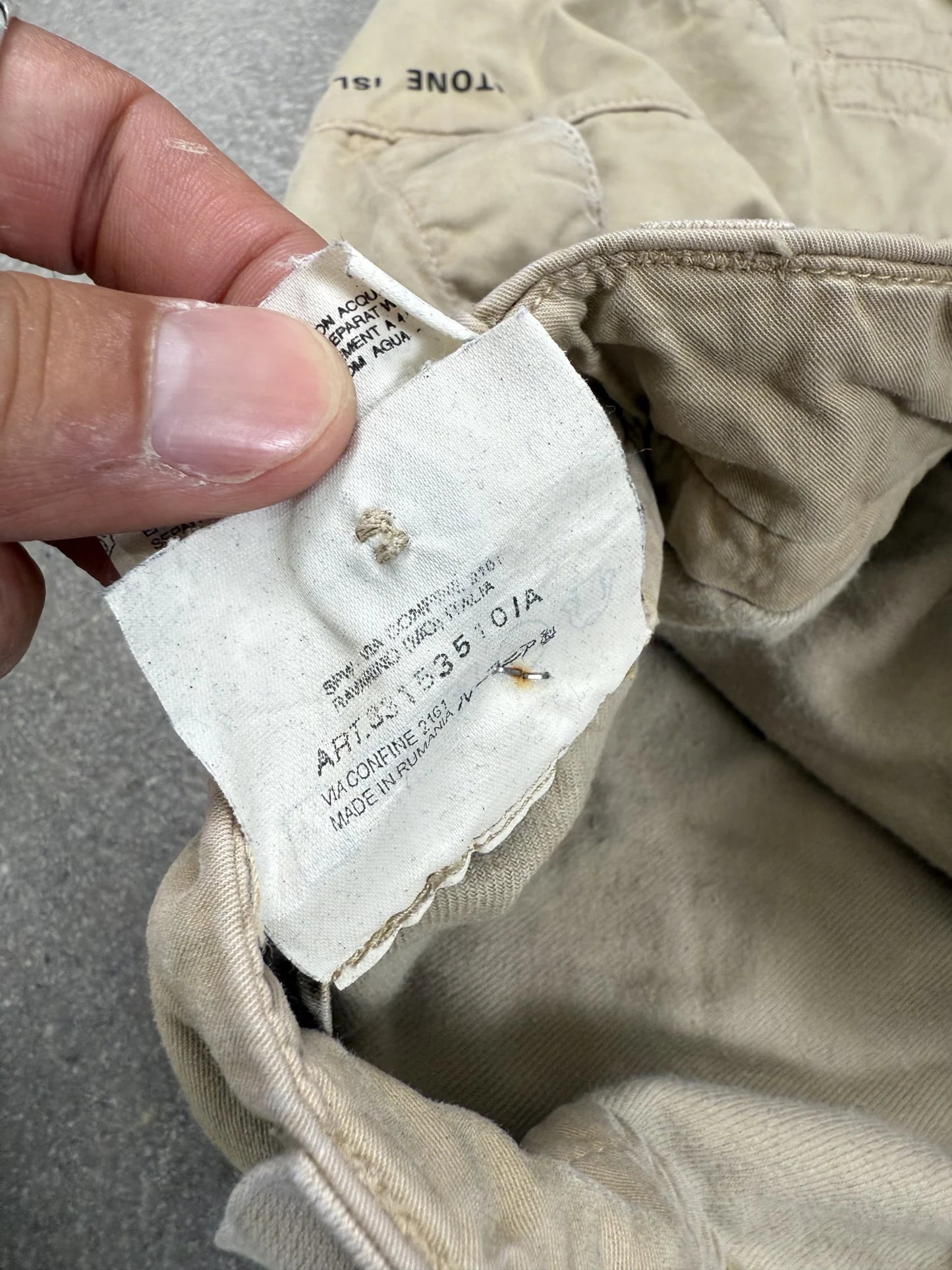 Pantaloni Stone Island Vintage Jet Pants SS 2003 Beige Taglia 52 (XL) | Paul Harvey