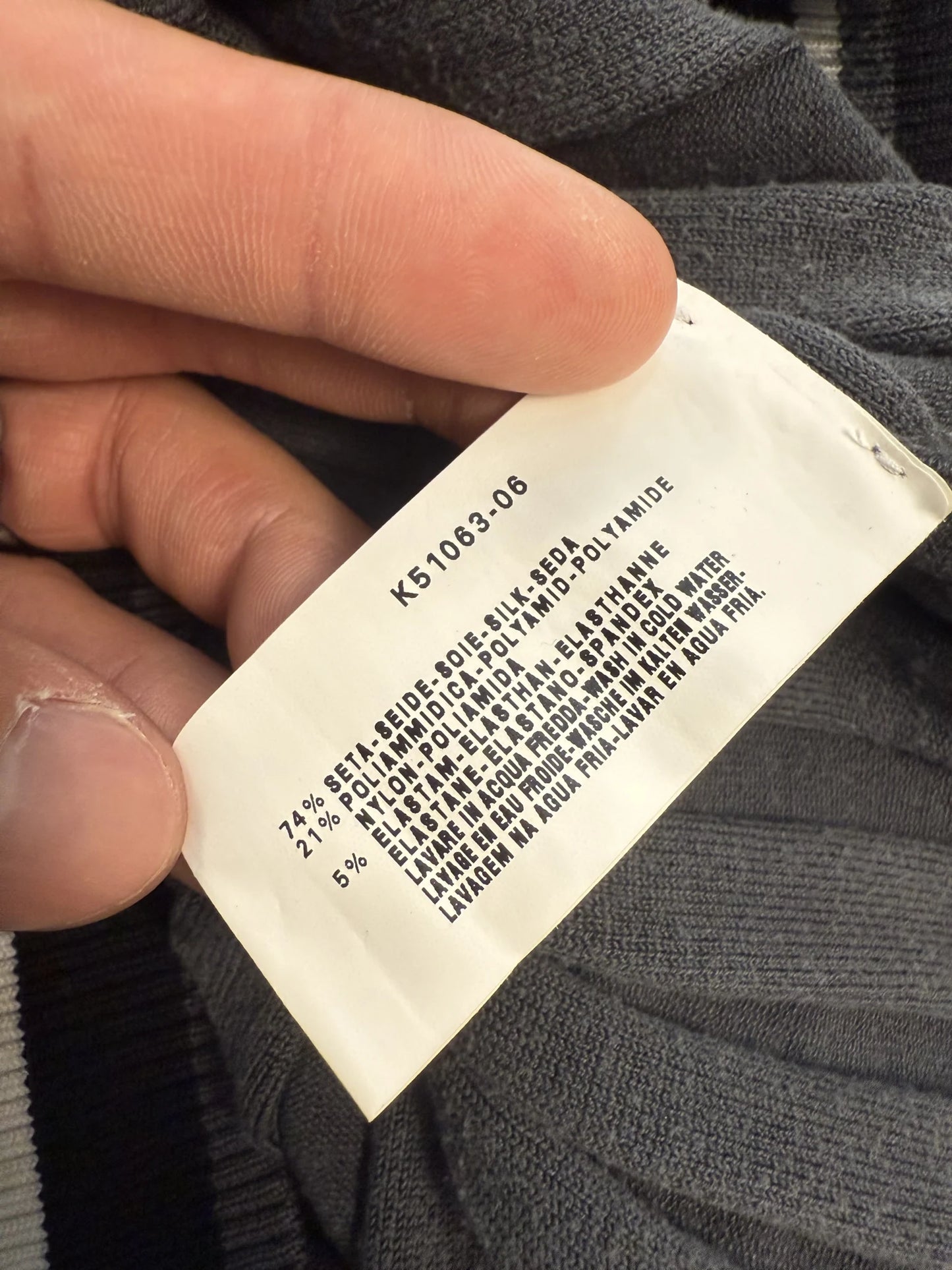 Gilet Armani Collezioni S/S 2006 Misto Seta Grigio Tennis Vest | Taglia 50