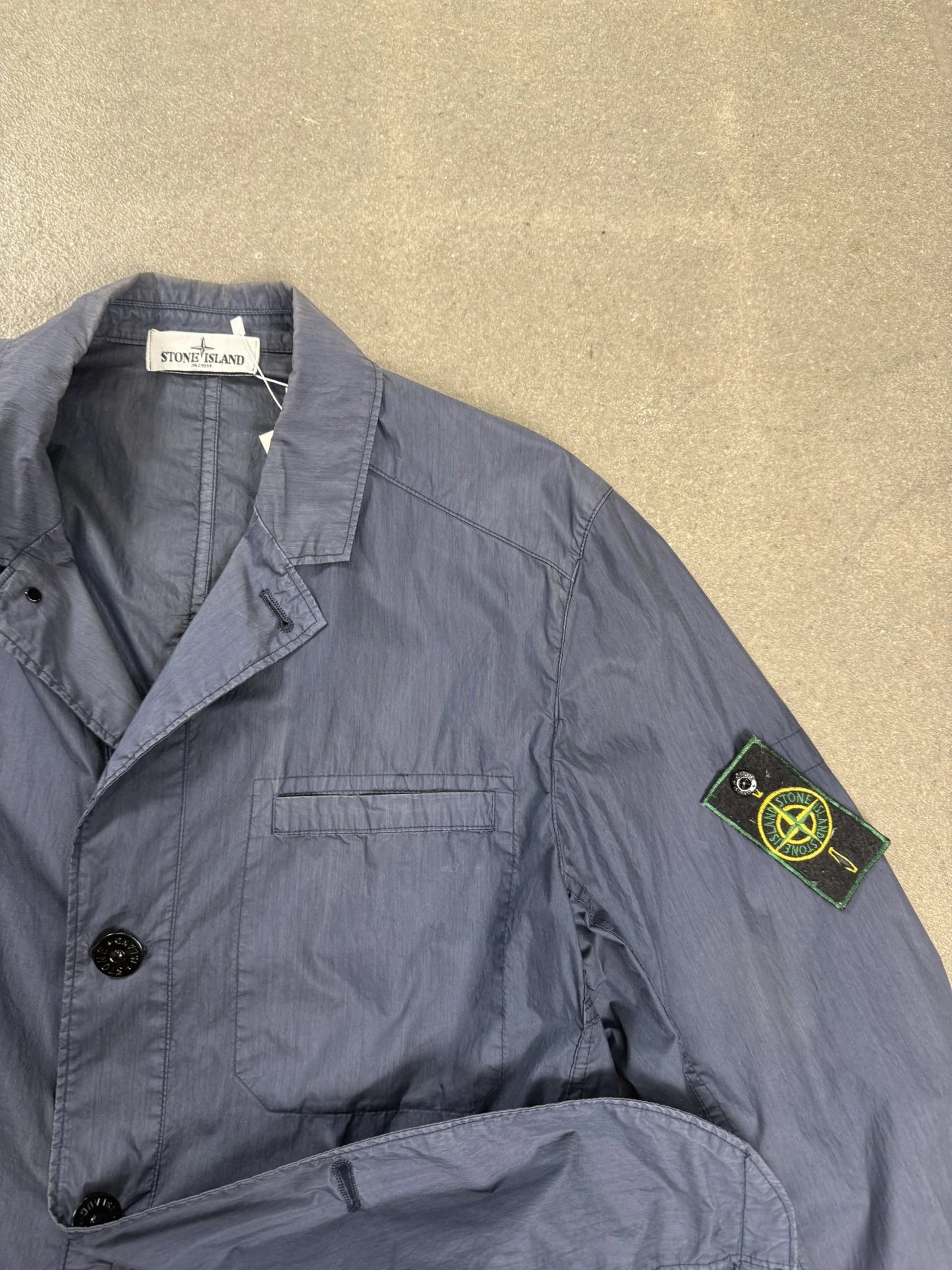 Giacca Blazer Stone Island Archive S/S 2013 Nylon Coated Blu Notte Art. 5815AF229 | Taglia XL