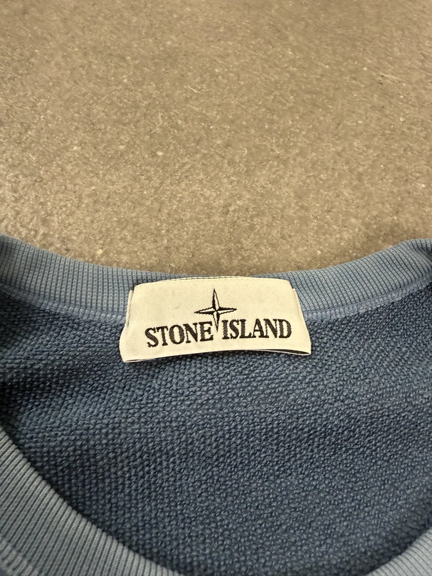 Felpa Stone Island S/S 2020 Girocollo Baby Blue Azzurro Certilogo | Taglia XL