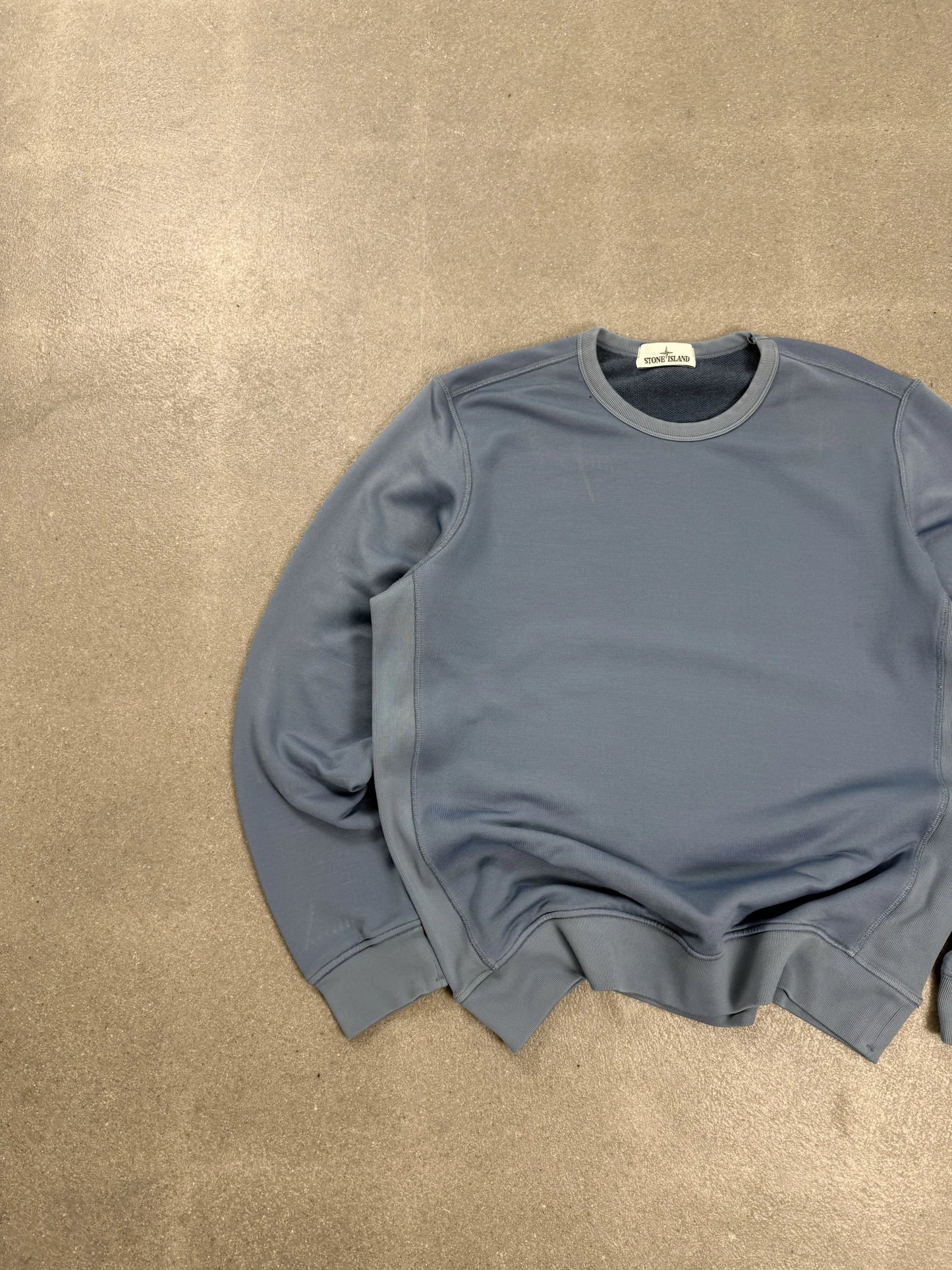 Felpa Stone Island S/S 2020 Girocollo Baby Blue Azzurro Certilogo | Taglia XL