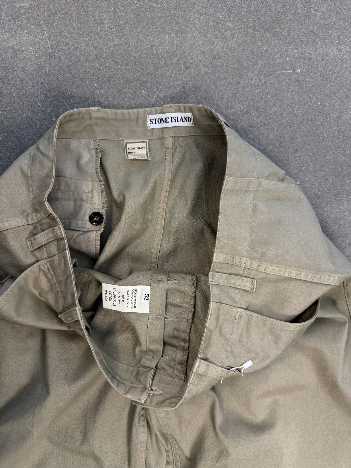 Pantaloni Chino Stone Island Vintage SS 1999 Beige IT 52 | Archive