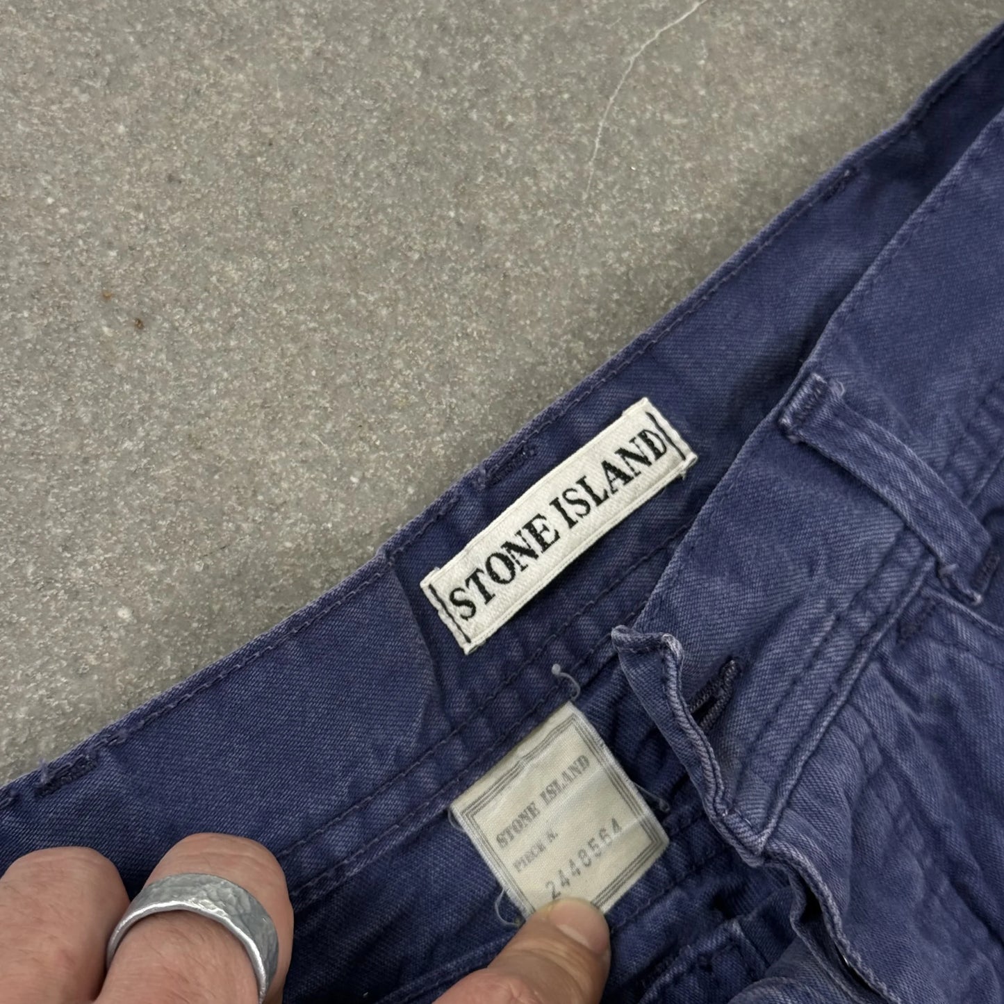 Stone Island Marina Vintage Trousers 80s 90s - Piece N. 2448564 - Blue Navy