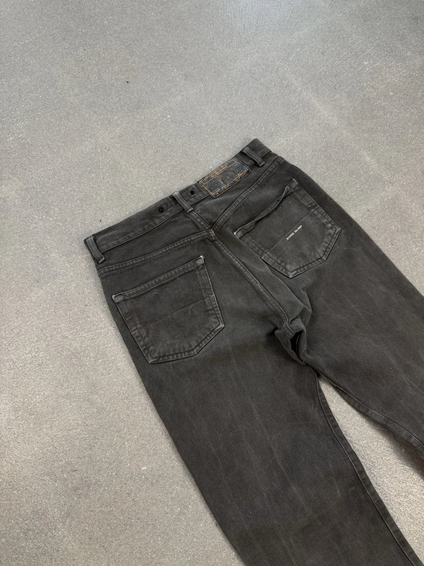 Jeans Stone Island Denims Vintage 2003 Faded Charcoal Grey W32 | Archive