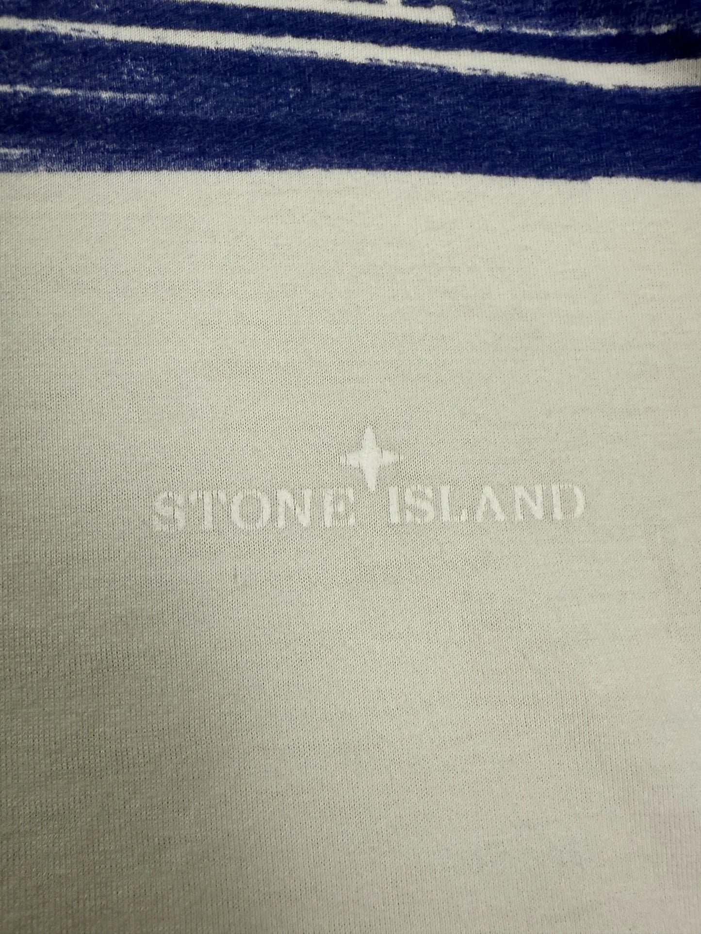 T-Shirt Stone Island S/S 2008 Hand Drawn Graphic Logo Bianca Off-White | Taglia M