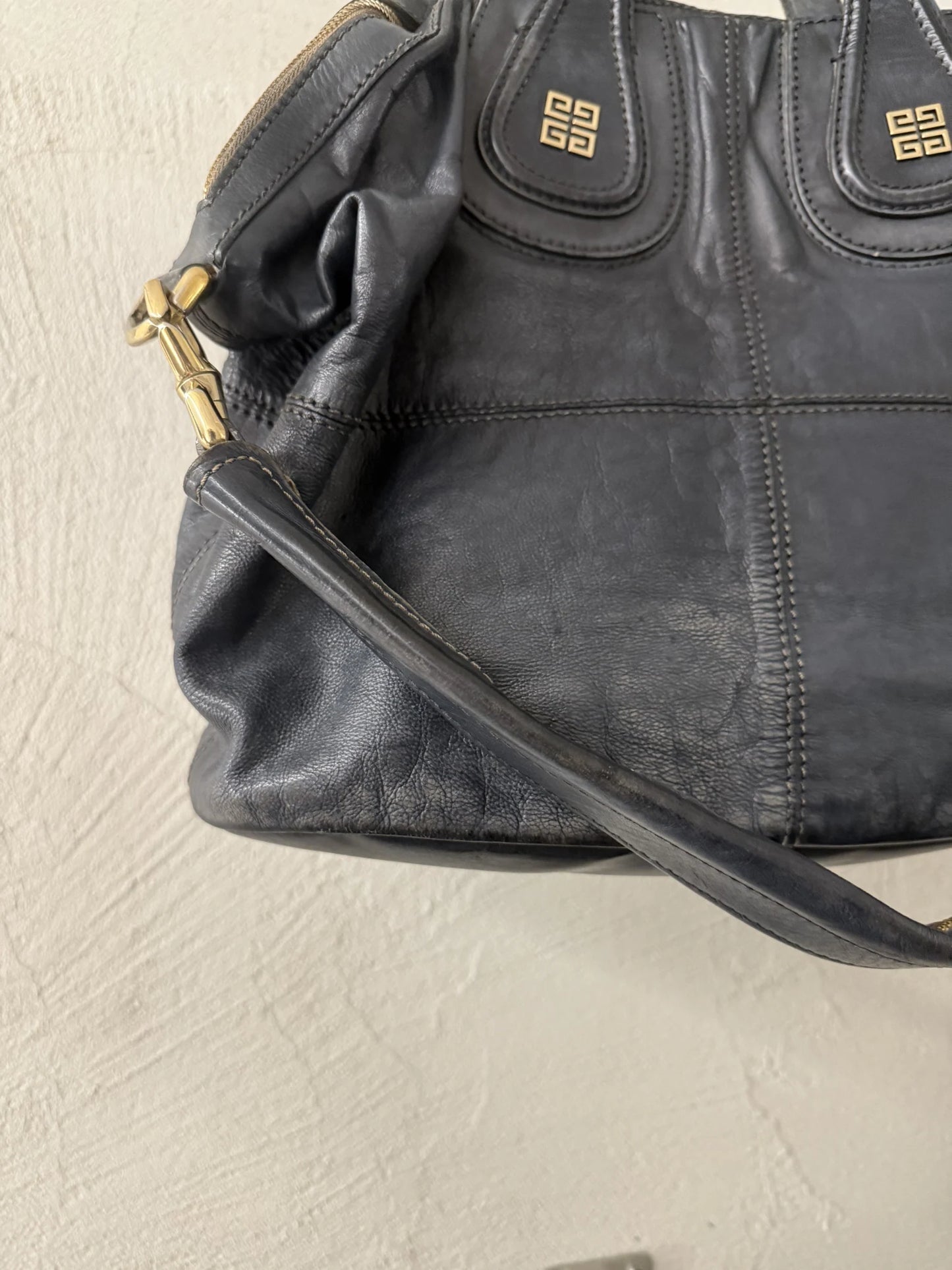 Borsa Givenchy 2010 Nightingale Medium Pelle Nera Archive Classic - Medium
