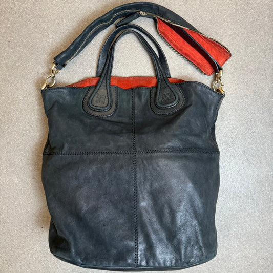 Borsa Givenchy Nightingale Medium nera con interno arancione del 2011