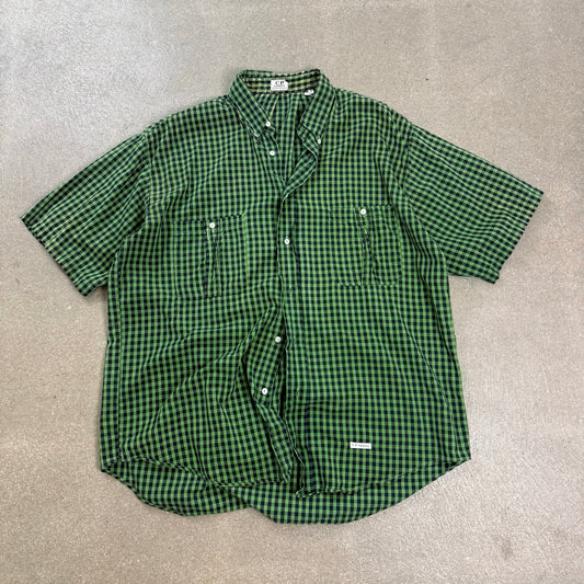 Camicia C.P. Company Ideas from Massimo Osti a quadri verde e nera anni 80 taglia 4