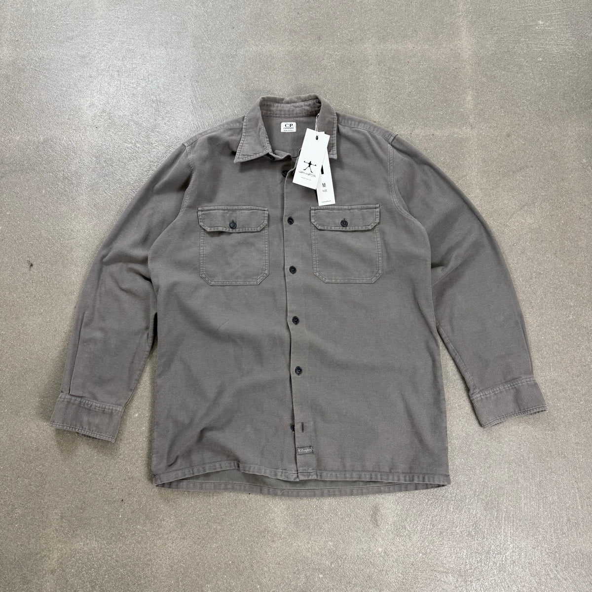Camicia pesante overshirt C.P. Company grigio salvia A/I 1998