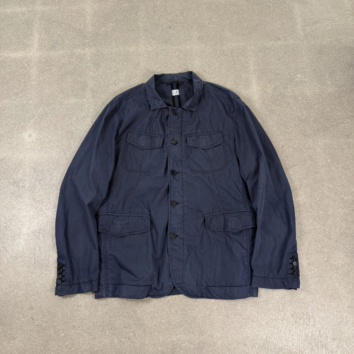 Giacca C.P. Company P/E 2008 blu notte stile safari field jacket a 4 tasche