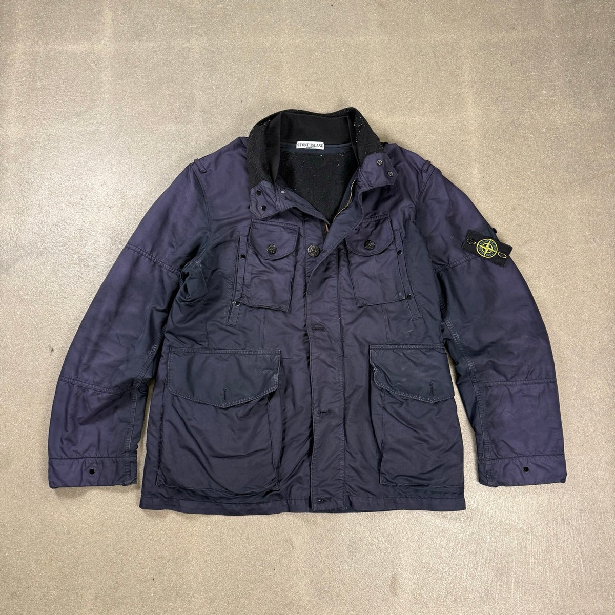 Giacca Field Jacket Stone Island blu notte imbottita collezione autunno inverno 2010 taglia XXL