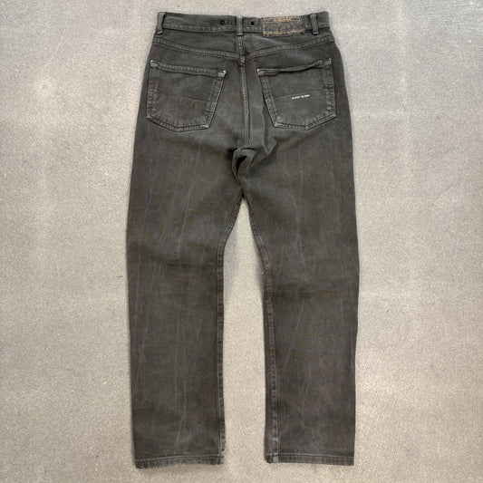 Jeans d'archivio Stone Island Denims anno 2003 colore grigio antracite sfumato taglia W32 taglio dritto