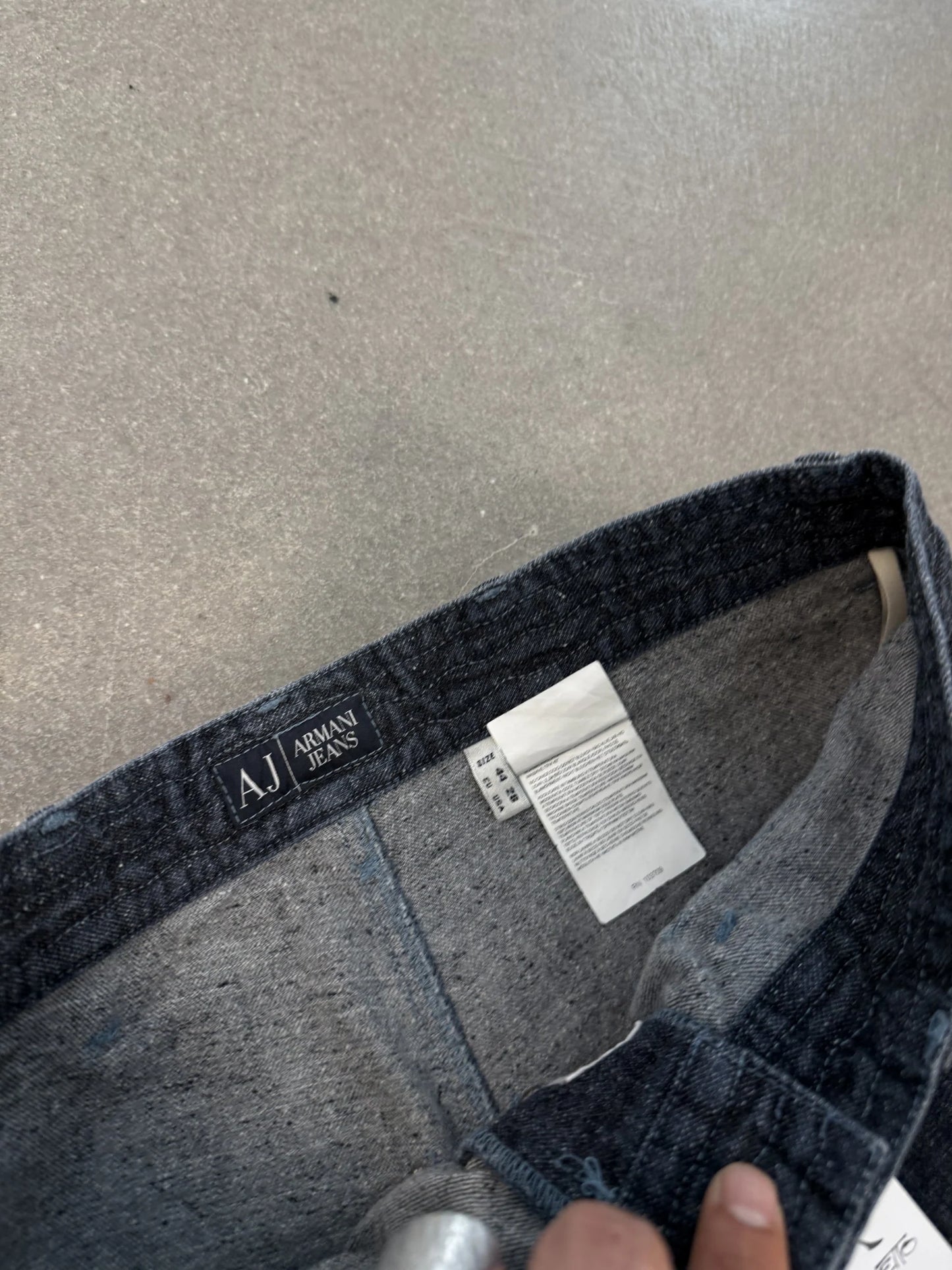 Pantaloni Armani Jeans Vintage Anni 2000 Cargo Blend Lana Seta W28 | Archive