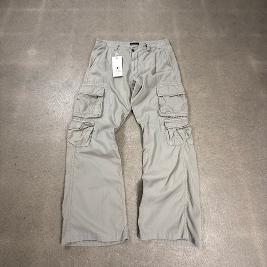 Pantaloni cargo Emporio Armani vintage beige anni 2000 con tasconi