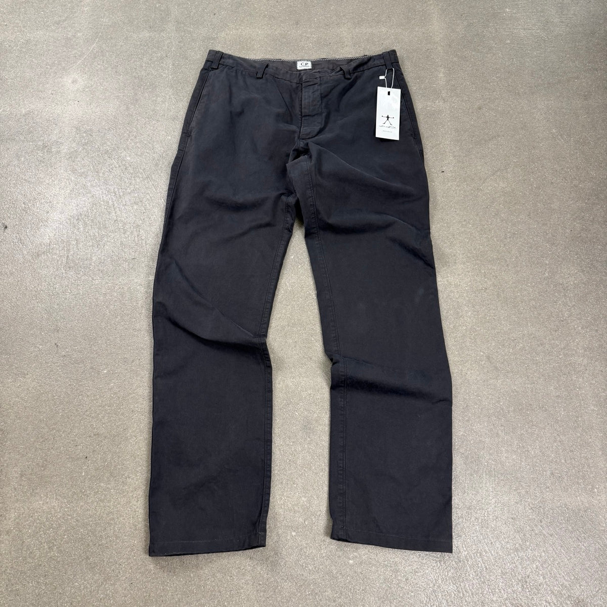 Pantaloni chino C.P. Company nero tinto in capo taglia 50 collezione 2008