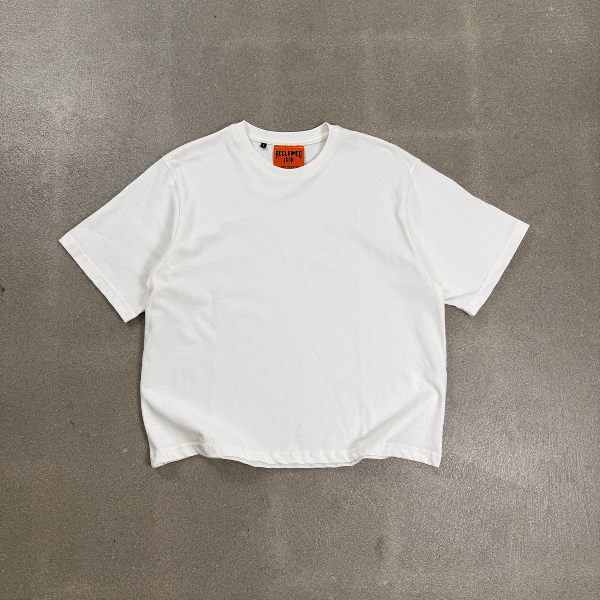 T-shirt bianca Reclaimed Icon 200 GSM cotone boxy fit