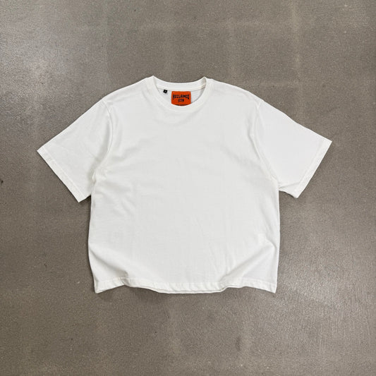 T-shirt bianca Reclaimed Icon 200 GSM cotone boxy fit